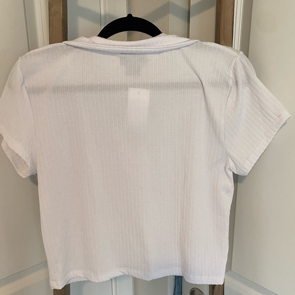 NWT - Just Polly Women’s Cropped Polo Top - Size XL - Picture 3 of 3